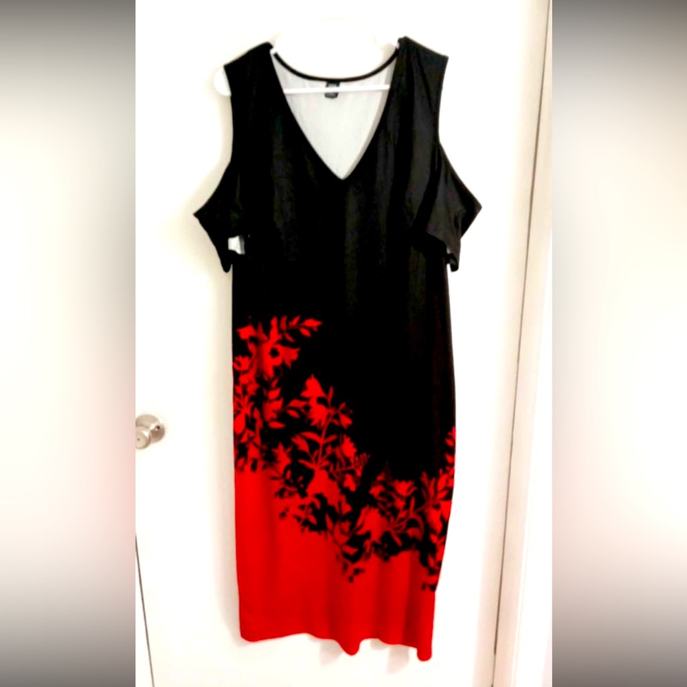 Beautiful red and black dress